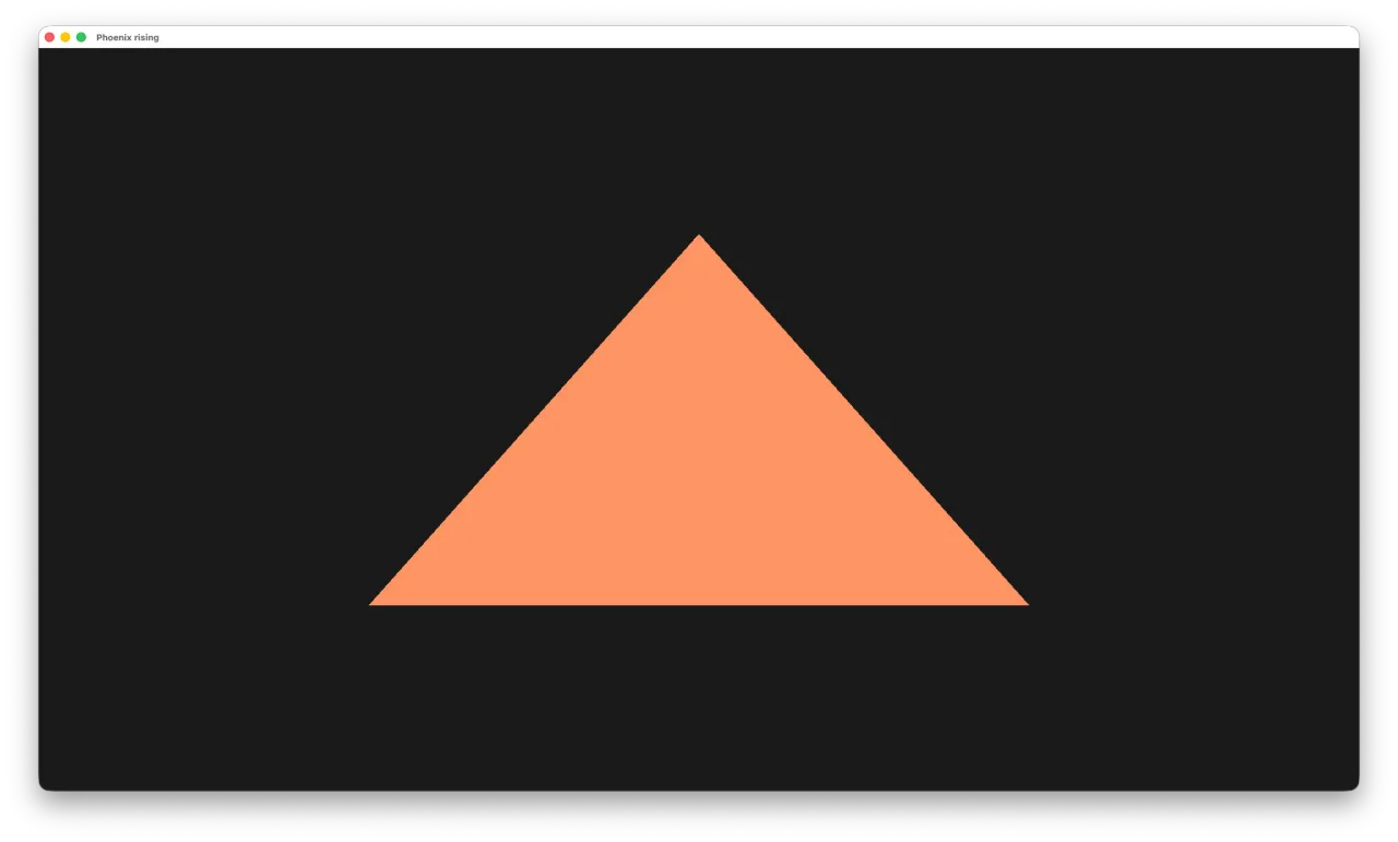 Triangle on our native window